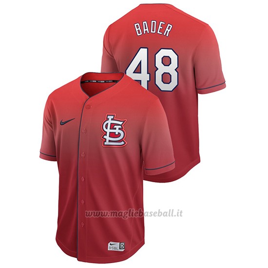 Maglia Baseball Uomo St. Louis Cardinals Harrison Bader Fade Autentico Rosso
